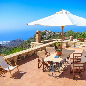 Pasiphae House Viila for Rent in Crete - Terrace View